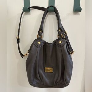 Marc By Marc Jacobs Classic Q Fran Pebbled Leather Tote Hobo Shoulder Bag